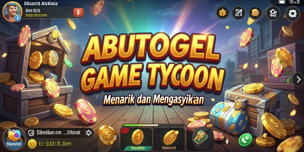 Screenshot gameplay ABUTOGEL menampilkan perjalanan Tycoon yang menarik.