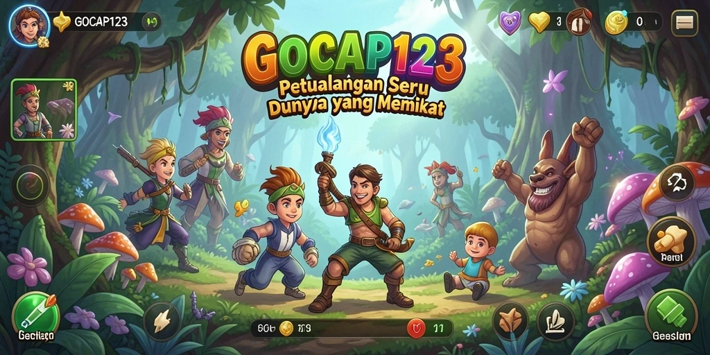 Tangkapan layar GOCAP123 menampilkan momen seru dalam eksplorasi dunia petualangan.