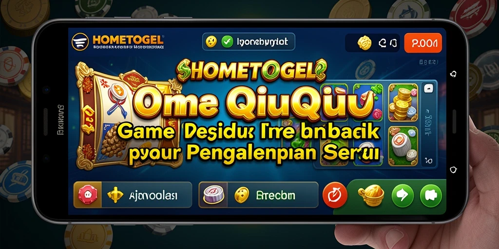 Tampilan gameplay yang menarik di HOMETOGEL dengan aksi QiuQiu.