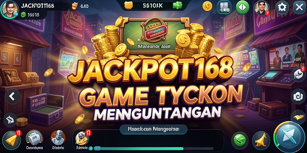 Tampilan gameplay JACKPOT168 yang seru dan interaktif.