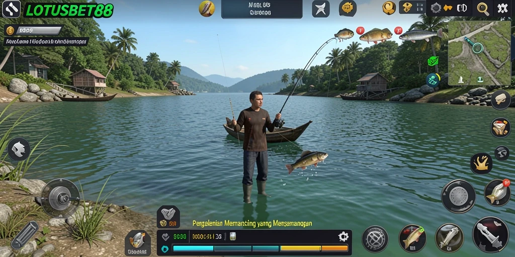 Tangkapan ikan yang memukau dalam LOTUSBET88.
