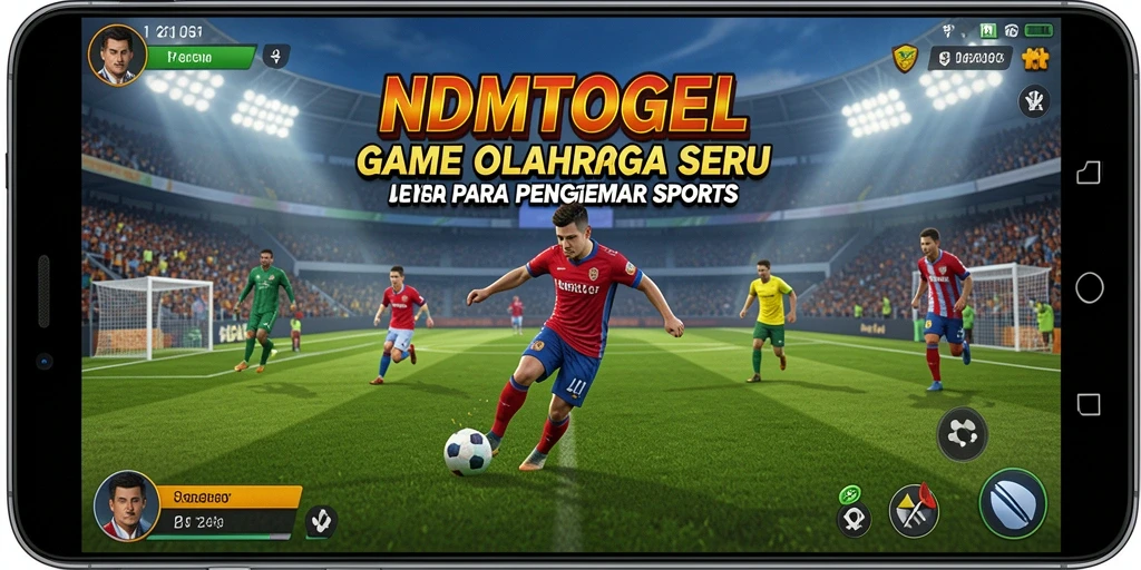 Tampilan gameplay NDMTOGEL dengan grafis menawan di arena olahraga.