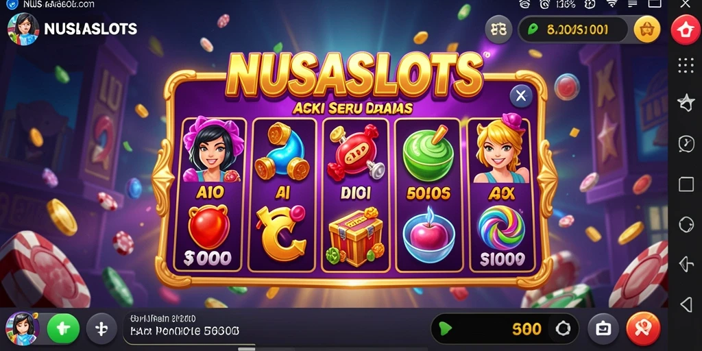 Tampilan gameplay NUSASLOTS yang menegangkan dan penuh aksi.