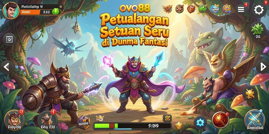 Tangkapan layar gameplay OVO88 menunjukkan aksi petualangan yang mendebarkan.