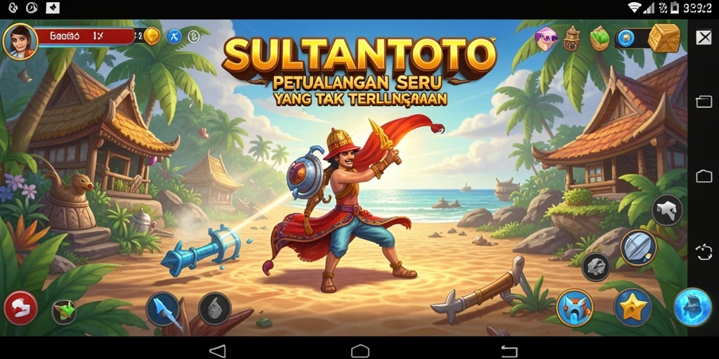 Tampilan gameplay SULTANTOTO yang menegangkan dan penuh petualangan.