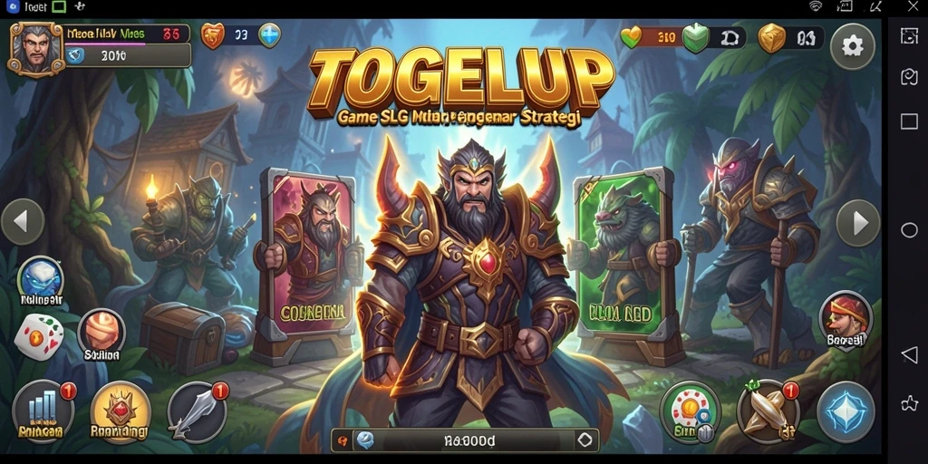 Tampilan gameplay TOGELUP yang seru dan menarik.