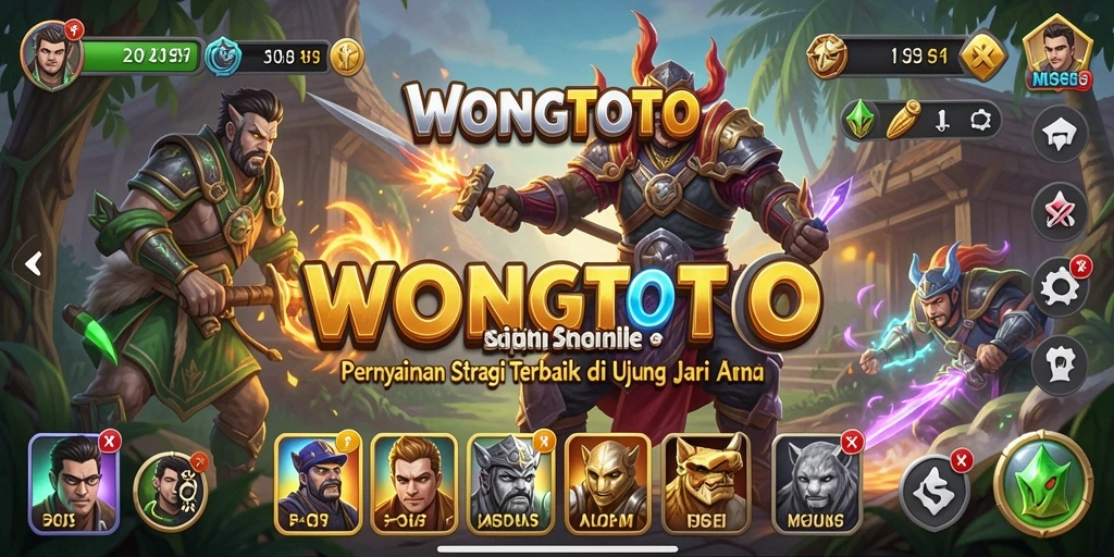 Screenshot gameplay WONGTOTO yang menarik dan menantang.